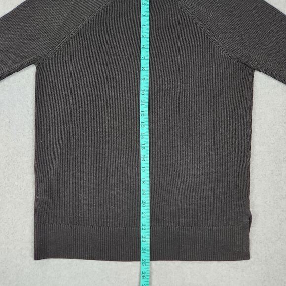 Athleta Sweater Womens Size Medium Merino Extra Fine Wool Blend Black - Picture 12 of 13